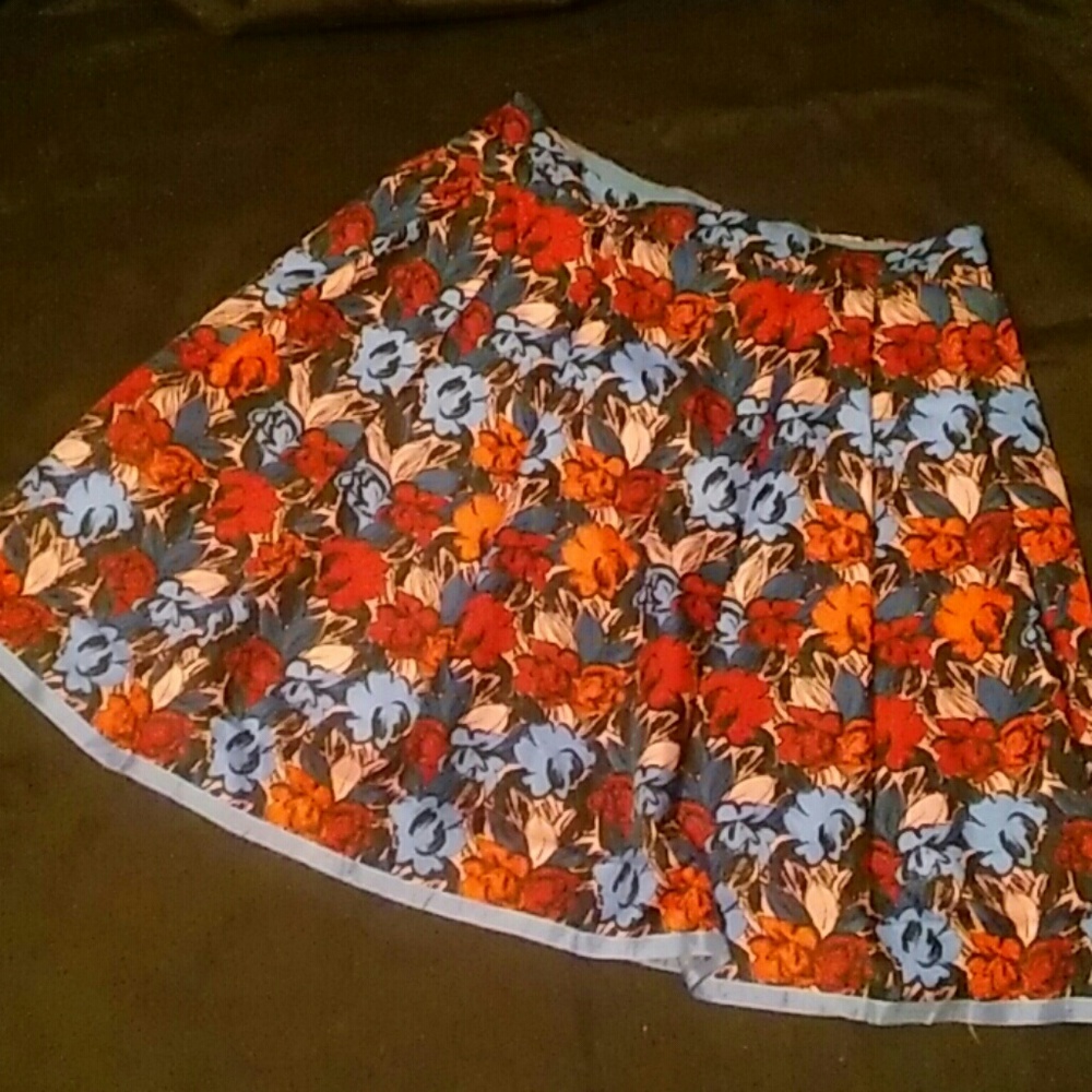 J. Crew floral print skirt size 2